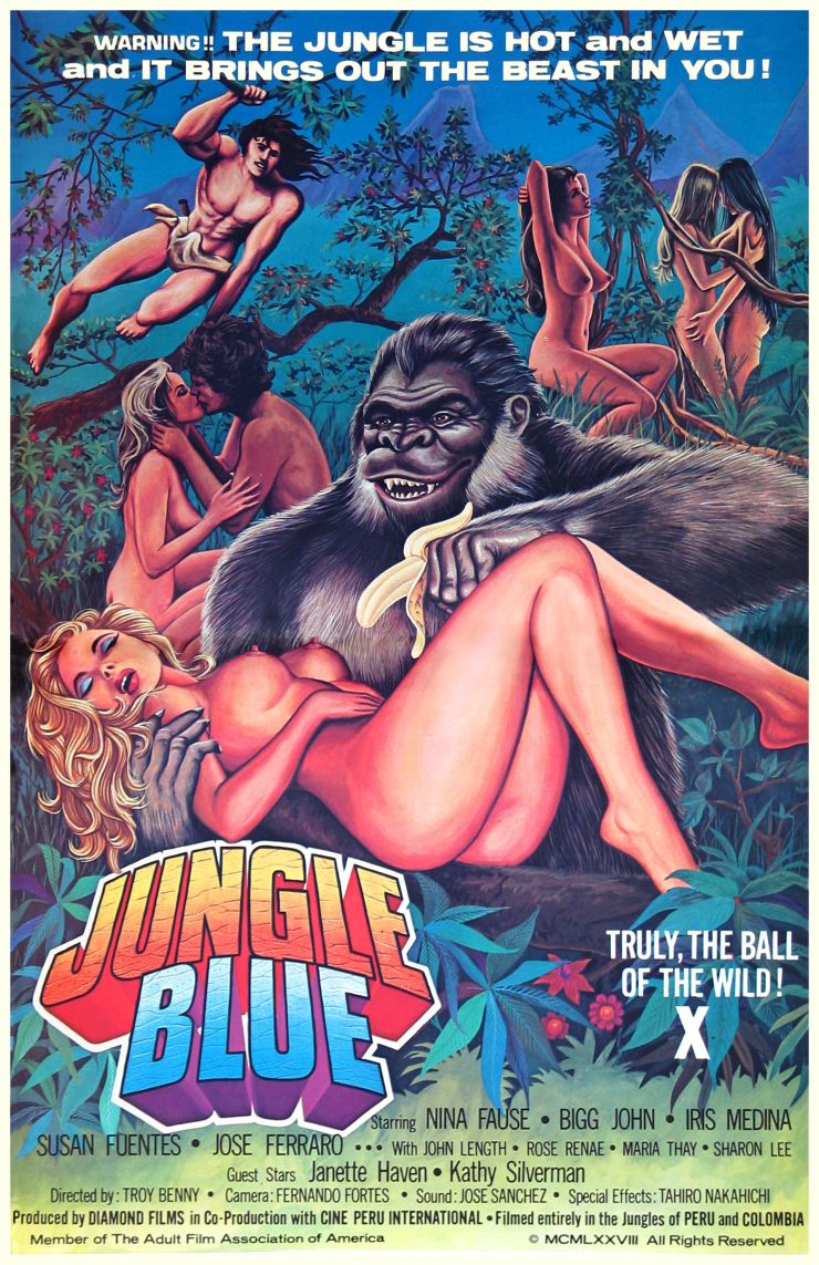 Jungle Blue Poster