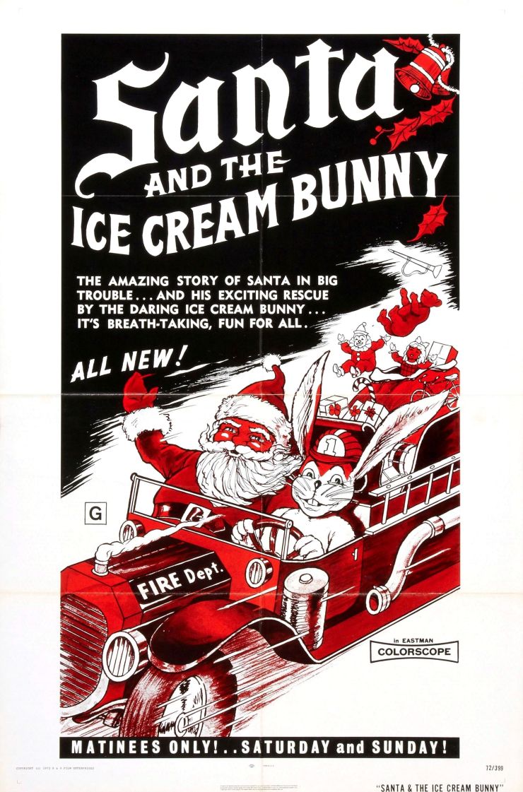 Santa And Ice Cream Bunny
