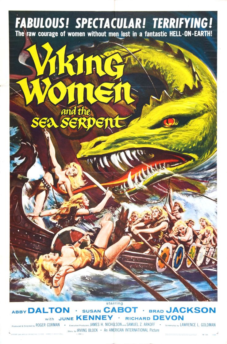 Viking Women And Sea Serpent